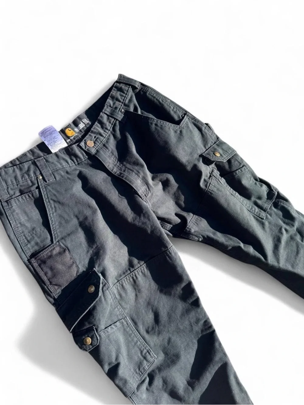 Carhartt Men's Black Cargo Work Pants